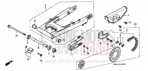 BRAS OSCILLANT XR100RW de 1998